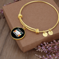 Cat About Catnip Bracelet Stainless Steel or 18k Gold Circle Bangle-Express Your Love Gifts