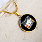 Cat About Catnip Circle Necklace Stainless Steel or 18k Gold 18-22"-Express Your Love Gifts