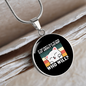Cat About Catnip Circle Necklace Stainless Steel or 18k Gold 18-22"-Express Your Love Gifts