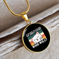 Cat About Catnip Circle Necklace Stainless Steel or 18k Gold 18-22"-Express Your Love Gifts