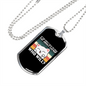 Cat About Catnip Necklace Stainless Steel or 18k Gold Dog Tag 24" Chain-Express Your Love Gifts