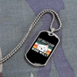 Cat About Catnip Necklace Stainless Steel or 18k Gold Dog Tag 24" Chain-Express Your Love Gifts