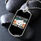 Cat About Catnip Necklace Stainless Steel or 18k Gold Dog Tag 24" Chain-Express Your Love Gifts