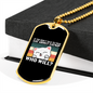 Cat About Catnip Necklace Stainless Steel or 18k Gold Dog Tag 24" Chain-Express Your Love Gifts
