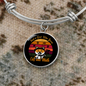Cat And Math Bracelet Stainless Steel or 18k Gold Circle Bangle-Express Your Love Gifts