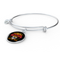 Cat And Math Bracelet Stainless Steel or 18k Gold Circle Bangle-Express Your Love Gifts