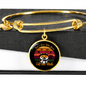 Cat And Math Bracelet Stainless Steel or 18k Gold Circle Bangle-Express Your Love Gifts