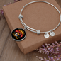 Cat And Math Bracelet Stainless Steel or 18k Gold Circle Bangle-Express Your Love Gifts