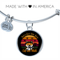 Cat And Math Bracelet Stainless Steel or 18k Gold Circle Bangle-Express Your Love Gifts