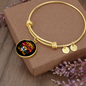 Cat And Math Bracelet Stainless Steel or 18k Gold Circle Bangle-Express Your Love Gifts