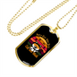 Cat And Math Necklace Stainless Steel or 18k Gold Dog Tag 24" Chain-Express Your Love Gifts
