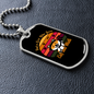 Cat And Math Necklace Stainless Steel or 18k Gold Dog Tag 24" Chain-Express Your Love Gifts