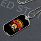 Cat And Math Necklace Stainless Steel or 18k Gold Dog Tag 24" Chain-Express Your Love Gifts