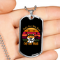 Cat And Math Necklace Stainless Steel or 18k Gold Dog Tag 24" Chain-Express Your Love Gifts