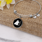 Cat Hair Don't CAre Bracelet Stainless Steel or 18k Gold Circle Bangle-Express Your Love Gifts