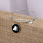 Cat Hair Don't CAre Bracelet Stainless Steel or 18k Gold Circle Bangle-Express Your Love Gifts
