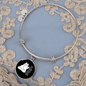 Cat Hair Don't CAre Bracelet Stainless Steel or 18k Gold Circle Bangle-Express Your Love Gifts