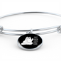 Cat Hair Don't CAre Bracelet Stainless Steel or 18k Gold Circle Bangle-Express Your Love Gifts