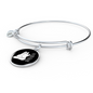 Cat Hair Don't CAre Bracelet Stainless Steel or 18k Gold Circle Bangle-Express Your Love Gifts
