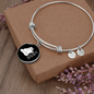 Cat Hair Don't CAre Bracelet Stainless Steel or 18k Gold Circle Bangle-Express Your Love Gifts