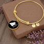 Cat Hair Don't CAre Bracelet Stainless Steel or 18k Gold Circle Bangle-Express Your Love Gifts
