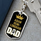 Cat Key Ring Asian Semilonghair Cat Dad King Keychain Stainless Steel or 18k Gold-Express Your Love Gifts
