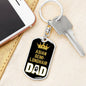 Cat Key Ring Asian Semilonghair Cat Dad King Keychain Stainless Steel or 18k Gold-Express Your Love Gifts