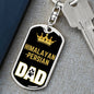 Cat Key Ring Himalayanpersian Cat Dad King Keychain Stainless Steel or 18k Gold-Express Your Love Gifts