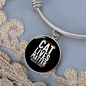 Cat Lives Matter Bracelet Stainless Steel or 18k Gold Circle Bangle-Express Your Love Gifts