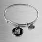 Cat Lives Matter Bracelet Stainless Steel or 18k Gold Circle Bangle-Express Your Love Gifts