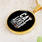 Cat Lives Matter Circle Necklace Stainless Steel or 18k Gold 18-22"-Express Your Love Gifts