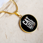 Cat Lives Matter Circle Necklace Stainless Steel or 18k Gold 18-22"-Express Your Love Gifts