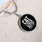 Cat Lives Matter Circle Necklace Stainless Steel or 18k Gold 18-22"-Express Your Love Gifts