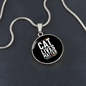 Cat Lives Matter Circle Necklace Stainless Steel or 18k Gold 18-22"-Express Your Love Gifts