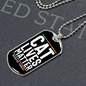 Cat Lives Matter Necklace Stainless Steel or 18k Gold Dog Tag 24" Chain-Express Your Love Gifts