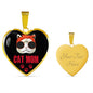 Cat Lover Necklace Cat Mom Pink Heart Pendant Stainless Steel or 18k Gold 18-22"-Express Your Love Gifts