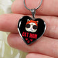 Cat Lover Necklace Cat Mom Pink Heart Pendant Stainless Steel or 18k Gold 18-22"-Express Your Love Gifts