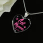 Cat Lover Necklace Cat Momma Heart Pendant Stainless Steel or 18k Gold 18-22"-Express Your Love Gifts