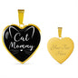 Cat Lover Necklace Cat Mommy Heart Pendant Stainless Steel or 18k Gold 18-22"-Express Your Love Gifts