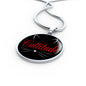 Cat Lover Necklace Catitude Circle Pendant Stainless Steel or 18k Gold 18-22"-Express Your Love Gifts