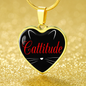 Cat Lover Necklace Catitude Heart Pendant Stainless Steel or 18k Gold 18-22"-Express Your Love Gifts