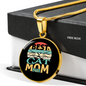 Cat Mom Best Ever Circle Necklace Stainless Steel or 18k Gold 18-22-Express Your Love Gifts