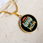 Cat Mom Best Ever Circle Necklace Stainless Steel or 18k Gold 18-22-Express Your Love Gifts