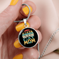 Cat Mom Best Ever Circle Necklace Stainless Steel or 18k Gold 18-22-Express Your Love Gifts