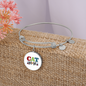 Cat Mom Design Bracelet Stainless Steel or 18k Gold Circle Bangle-Express Your Love Gifts