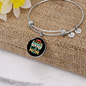 Cat Mom Ever Bracelet Stainless Steel or 18k Gold Circle Bangle-Express Your Love Gifts