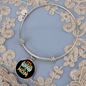 Cat Mom Ever Bracelet Stainless Steel or 18k Gold Circle Bangle-Express Your Love Gifts