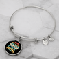 Cat Mom Ever Bracelet Stainless Steel or 18k Gold Circle Bangle-Express Your Love Gifts