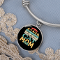 Cat Mom Ever Bracelet Stainless Steel or 18k Gold Circle Bangle-Express Your Love Gifts