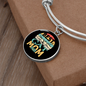 Cat Mom Ever Bracelet Stainless Steel or 18k Gold Circle Bangle-Express Your Love Gifts